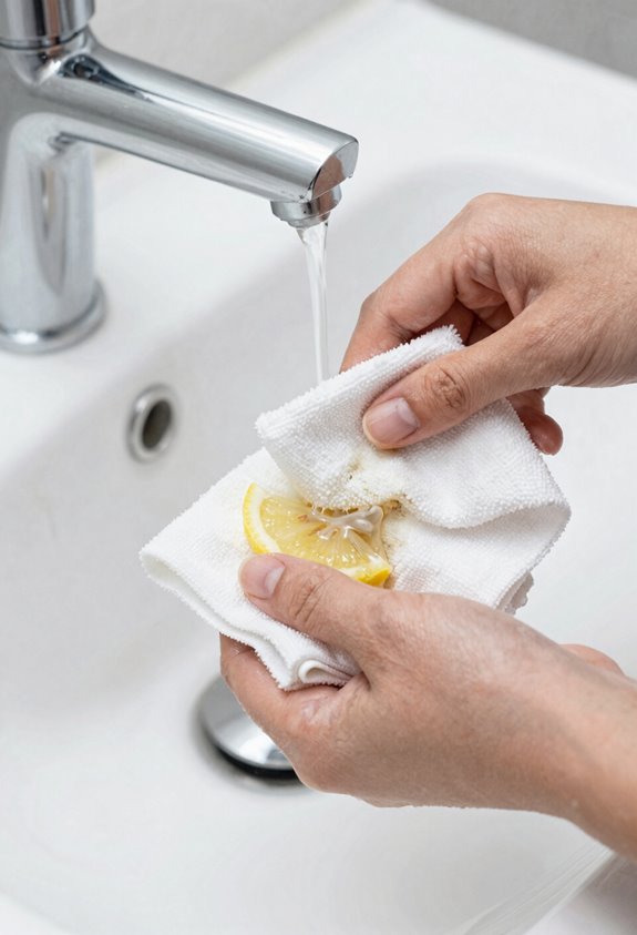 bathroom faucet finish buildup assessment