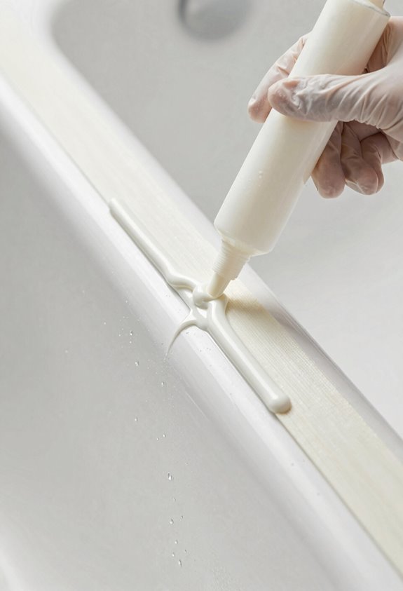 How to Replace Bathtub Caulk in 6 Steps 6 caulk smoothness and tape removal