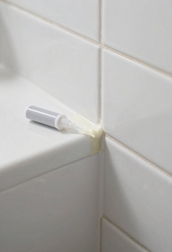 How to Recaulk a Bathtub in 5 Steps 4 clean dry tape for caulk