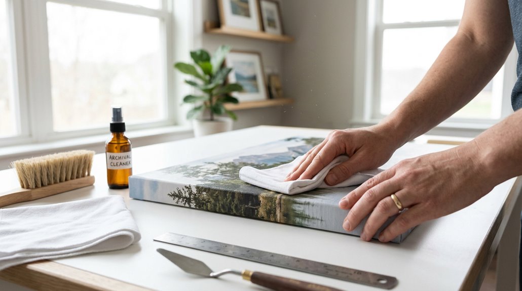 cleaning canvas prints in 10 steps
