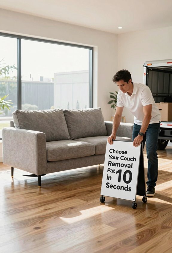 10 Ways to Get Rid of a Couch Fast in 2026 2 couch removal options in seconds