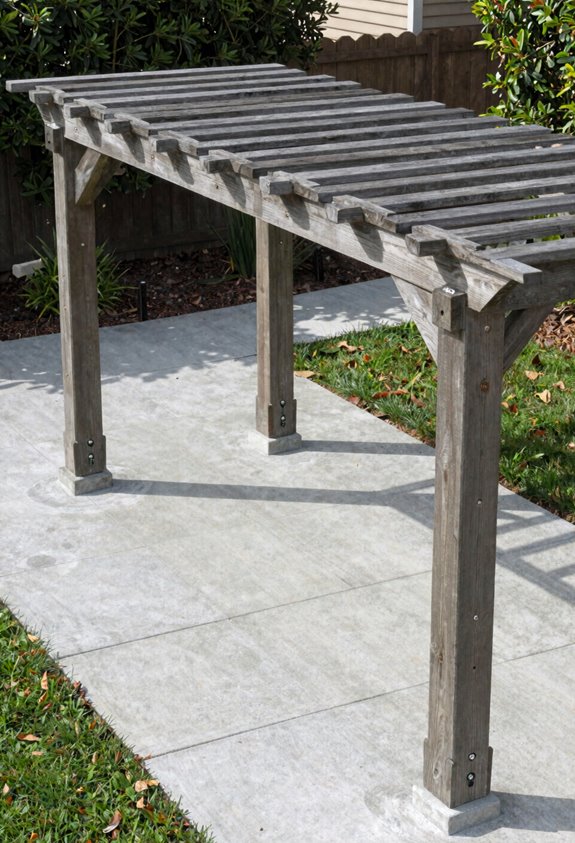 Can a Pergola Be Installed on Pavers? 5 cut and cap prevents heaving