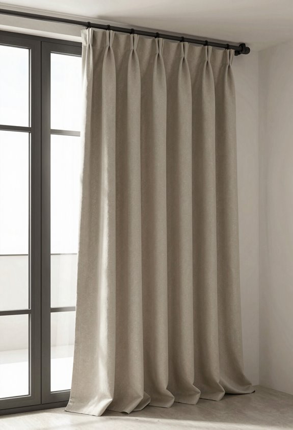 extra wide sliding door drapery
