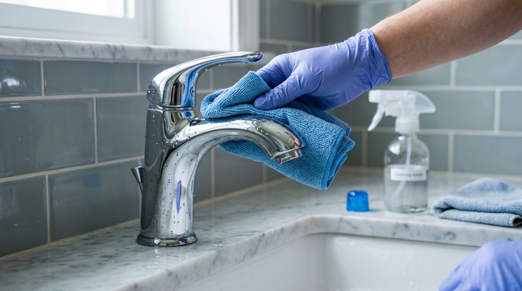 how to clean faucet effectively