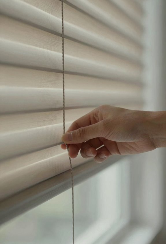 How to Pull Down Blinds Step by Step 5 how to lower continuous cord blinds