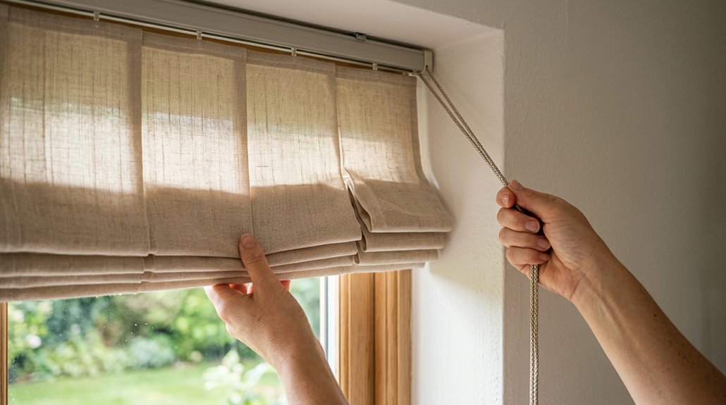 how to lower window blinds