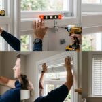 installing blinds with brackets in stages