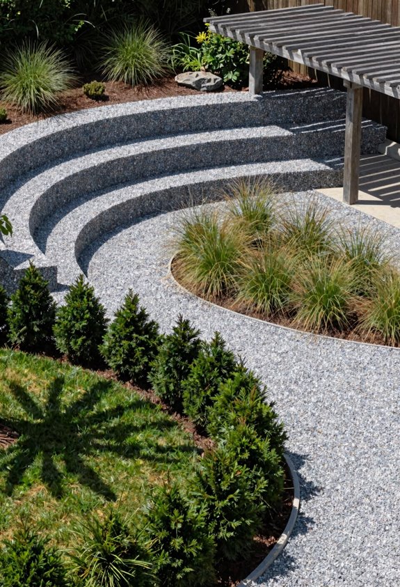 Landscaping Vs Lawn Care: 7 Key Differences Explained 5 layered landscaping with hardscape planning