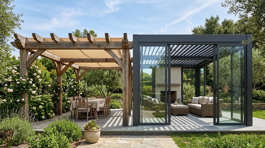 luxury pergola versus struxure seven differences