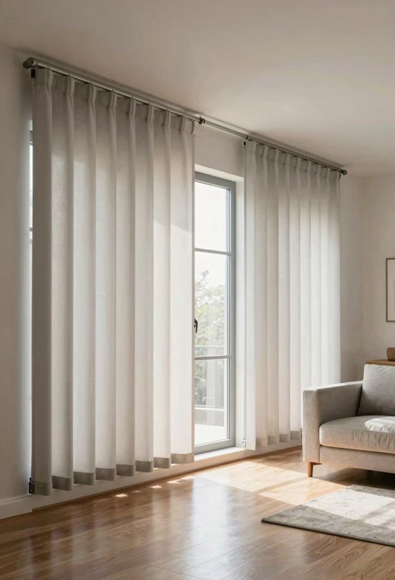 5 Stylish Alternatives to Vertical Blinds 2 panel tracks durable modern space saving