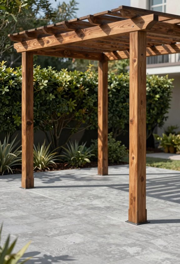 Can a Pergola Be Installed on Pavers? 2 pavers are decorative footing