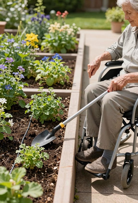 7 Benefits of Gardening for Seniors 4 raised beds seated gardening aids