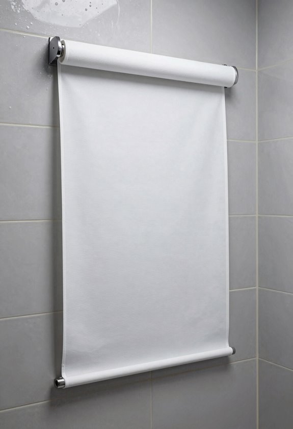 10 Shower Curtain Alternatives That Actually Stay Dry 6 roll up shower blind options