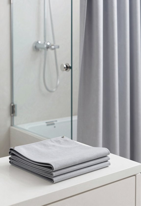 10 Shower Curtain Alternatives That Actually Stay Dry 4 shower curtain snap seal kits