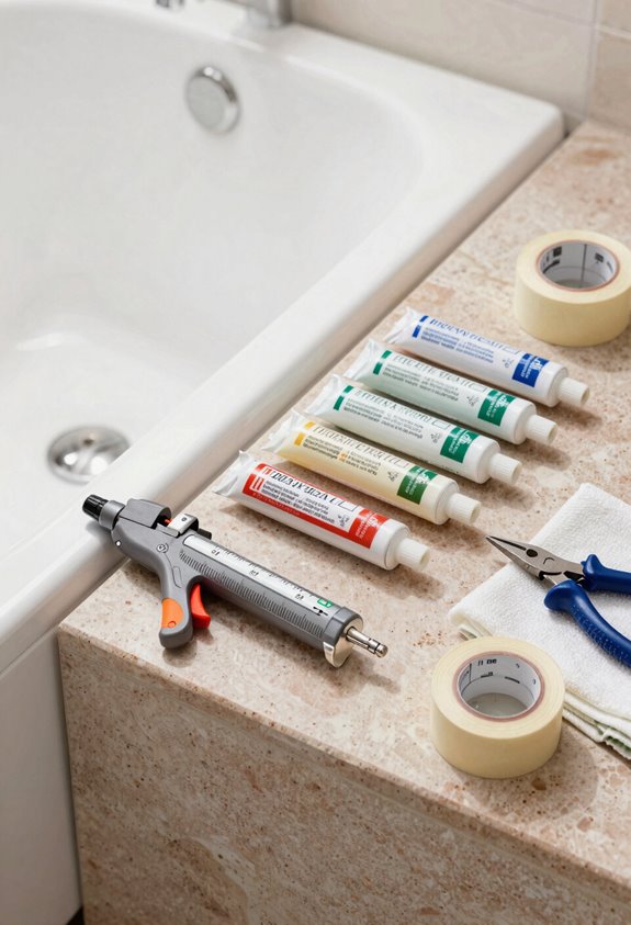silicone caulk proper tools