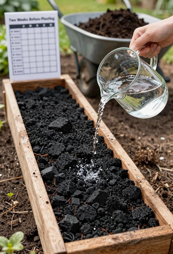 7 Steps to Use Biochar in Your Vegetable Garden 3 soak charge biochar fourteen days