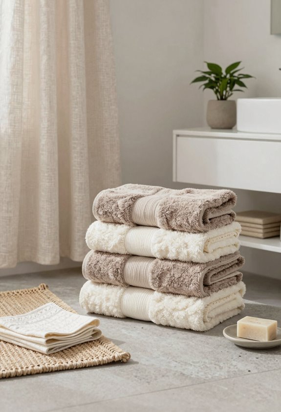 5 Ways to Make Your Guest Bathroom Welcoming 4 soft textiles transform small guest bathroom