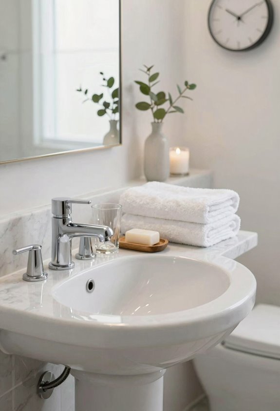 5 Ways to Make Your Guest Bathroom Welcoming 2 stocked guest bathroom essentials tray