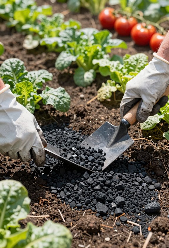 7 Steps to Use Biochar in Your Vegetable Garden 5 work biochar into topsoil 6 12